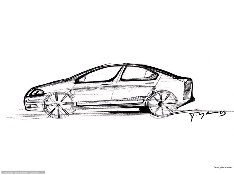 Car Design Sketch — Black