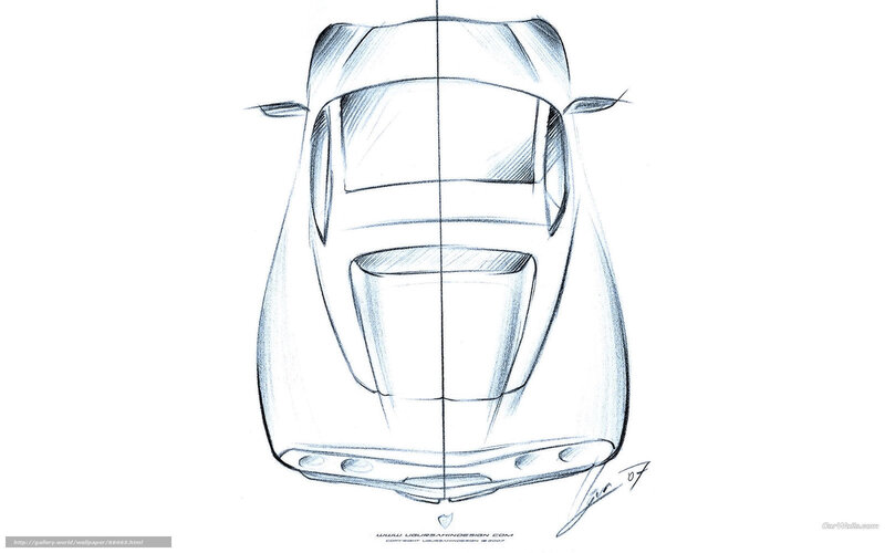 car design sketch front view