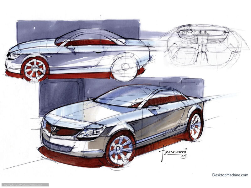 Car design sketch