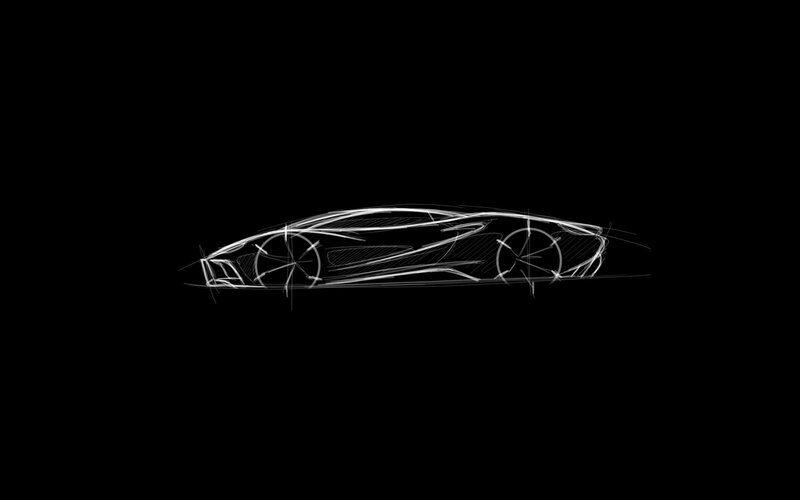 Car Design Sketch — White