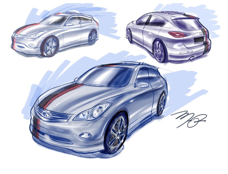 car design sketches
