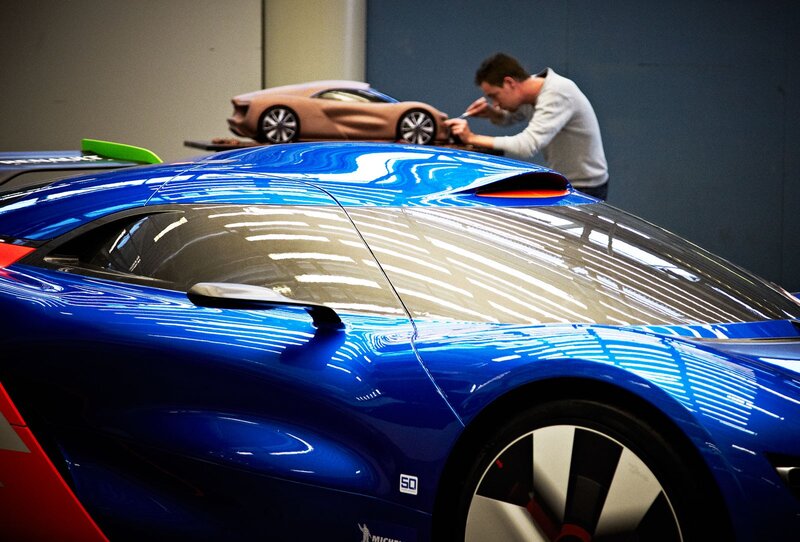 Car design studio work