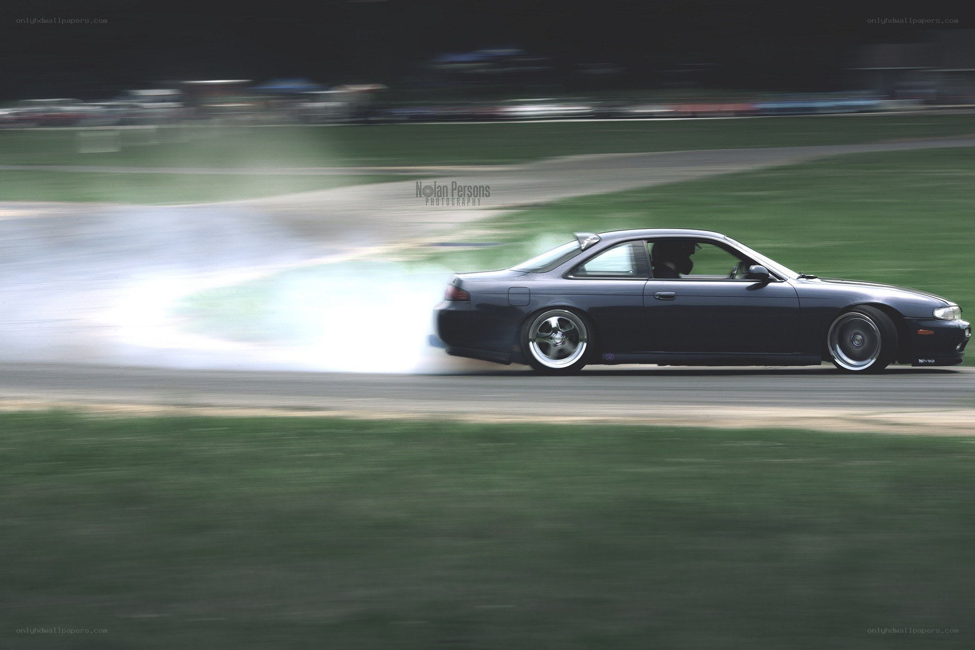 car drifting on track