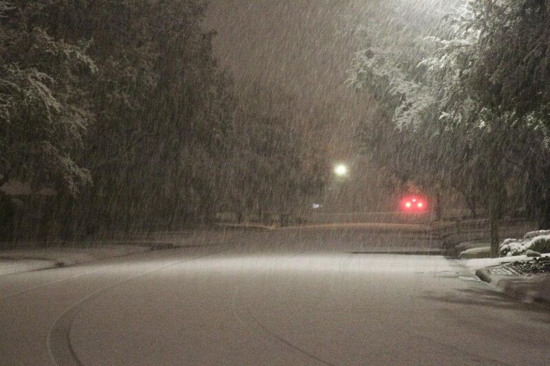 Car Driving in Snow