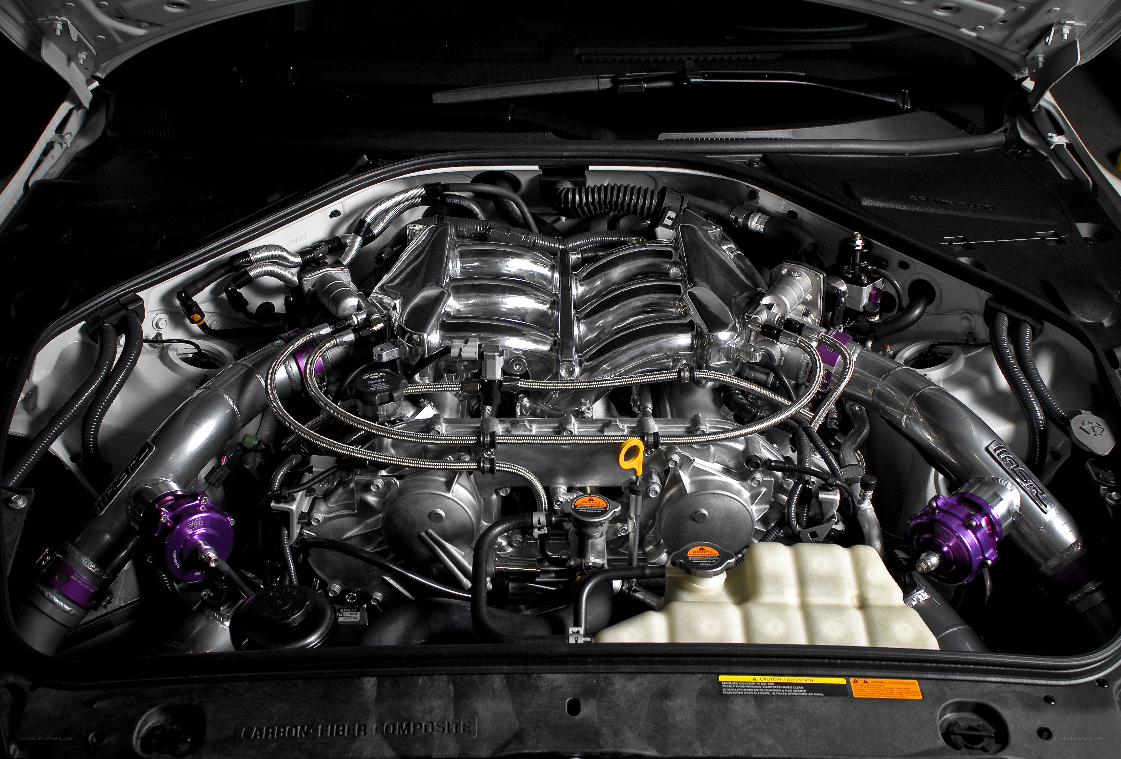 car engine bay