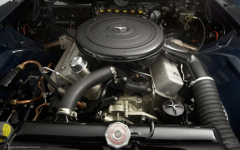Car Engine Bay — Black, Mechanical, Photograph