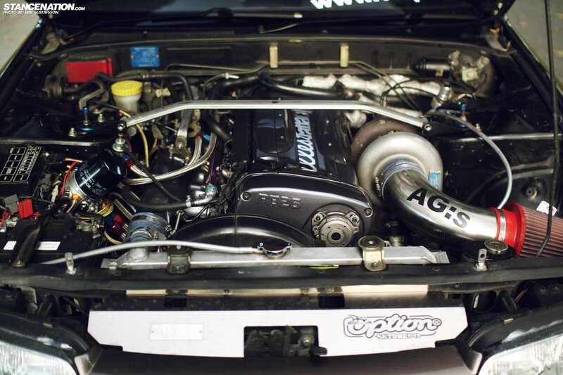 Car Engine Bay — Black, Mechanical, Photograph, Turbocharger