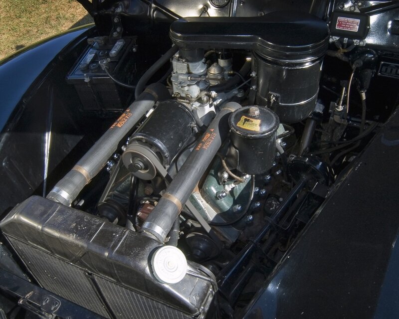 Car Engine Bay — Black, Neutral, Afternoon, Photograph, Battery