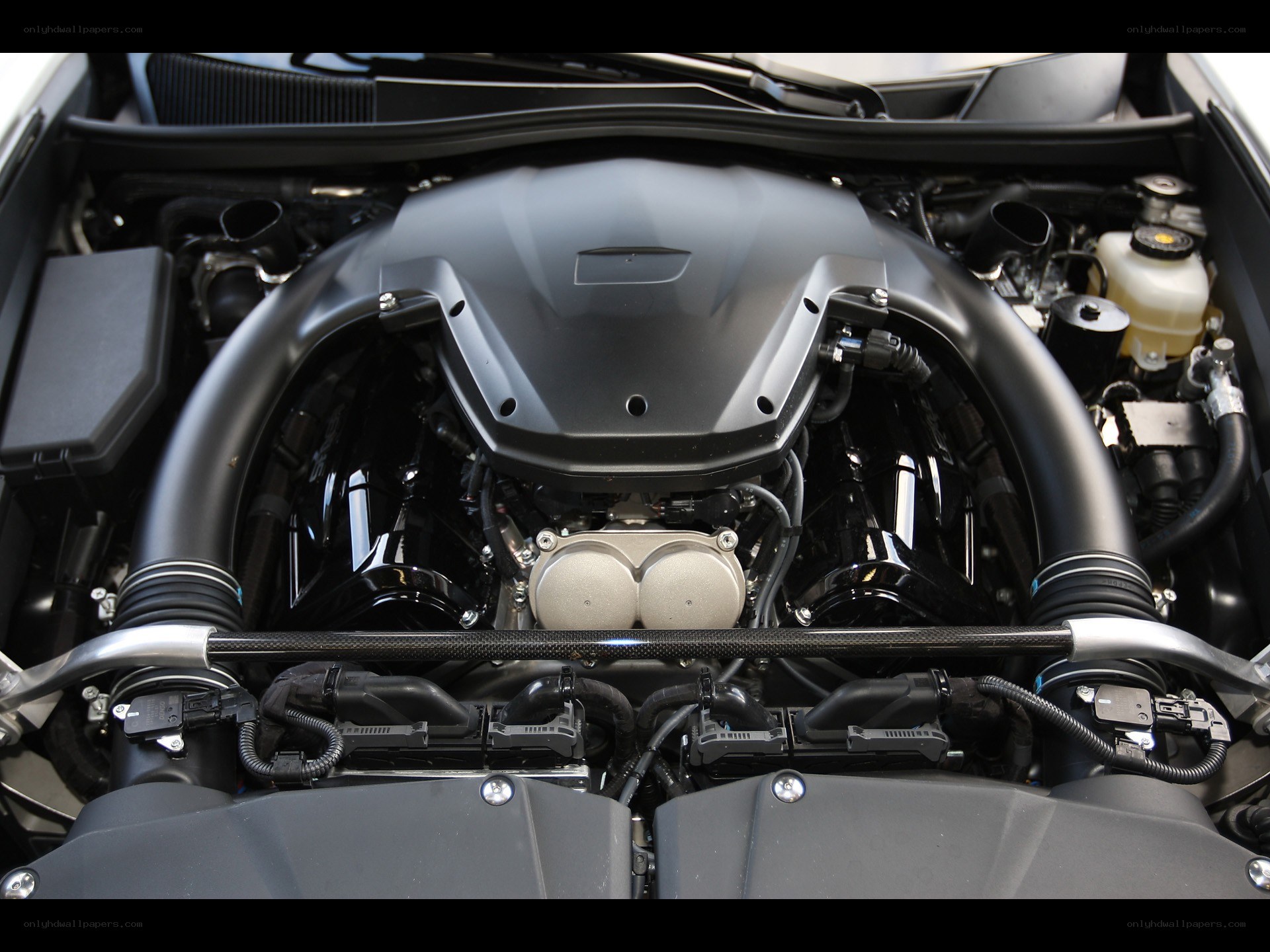 car engine bay close-up