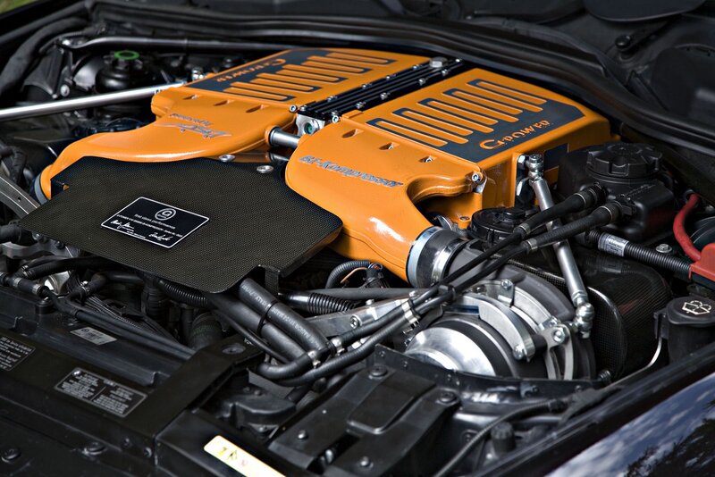 Car Engine Bay — Orange, Mechanical