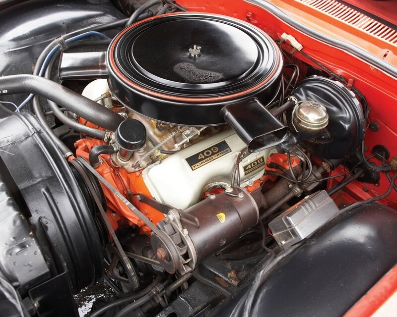 Car Engine Bay — Orange