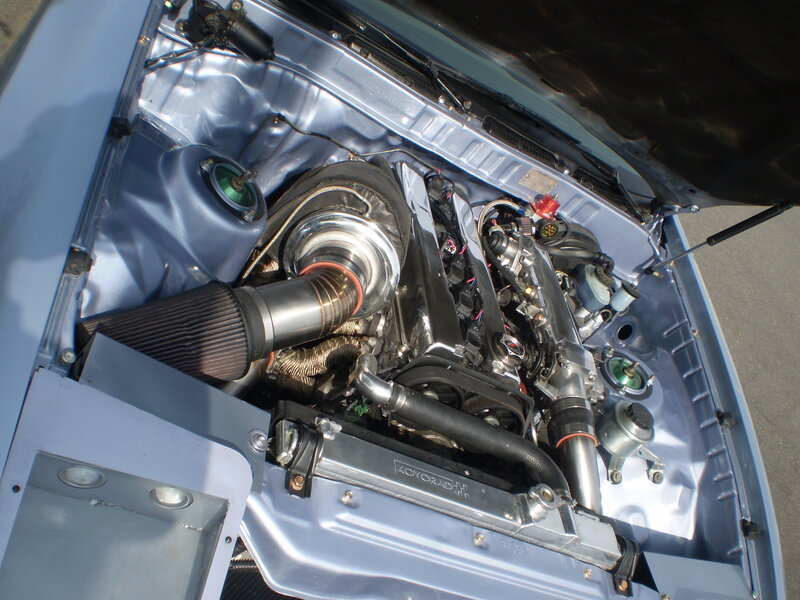 Car Engine Bay — Silver, Mechanical, Afternoon, Photograph