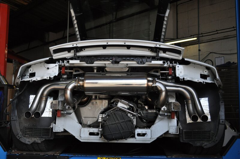 Car Engine Bay — Silver, Mechanical, Photograph, Exhaust System