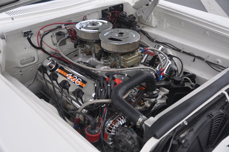 Car Engine Bay — White, Mechanical