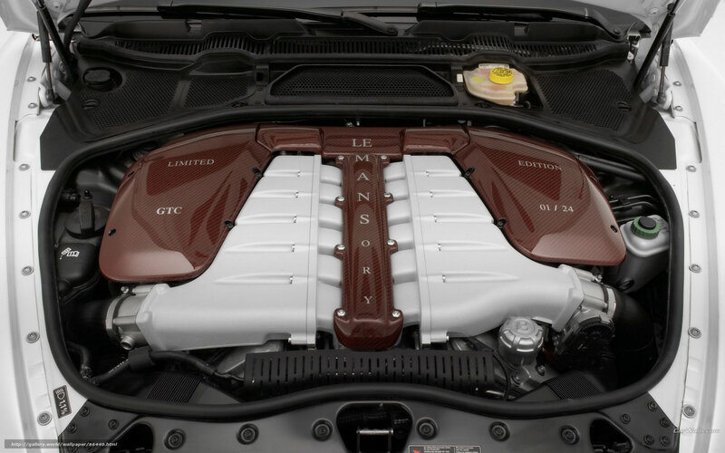 Car Engine Bay — White, Technical