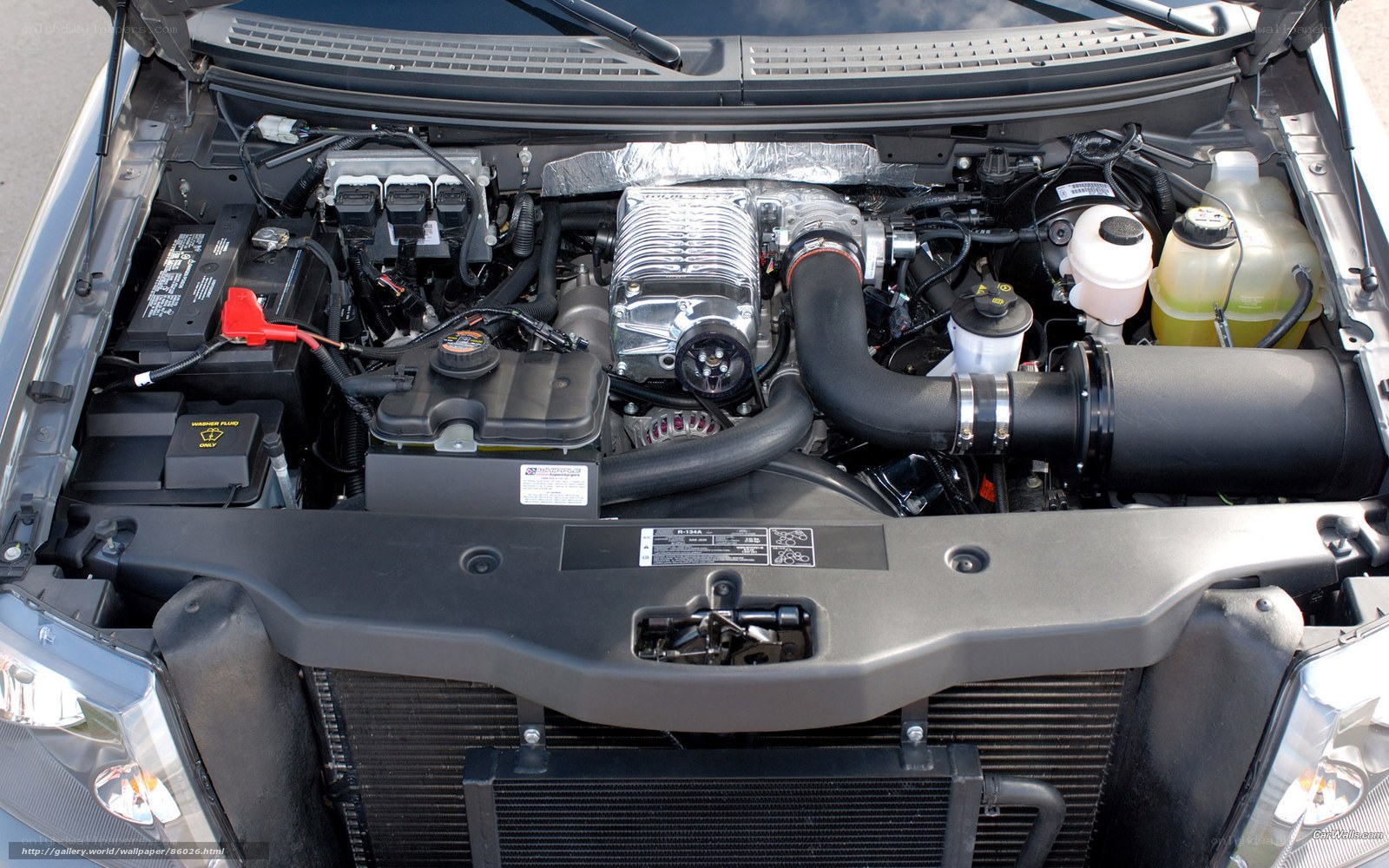 car engine bay