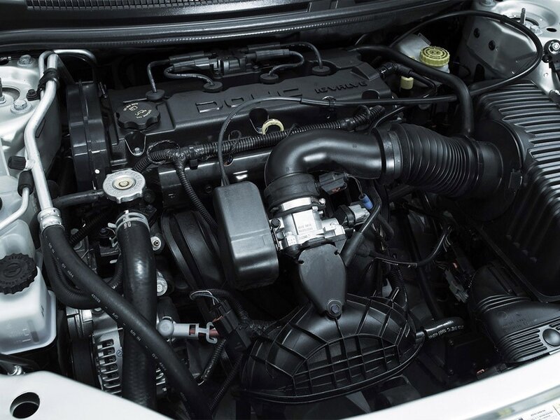 Car engine compartment