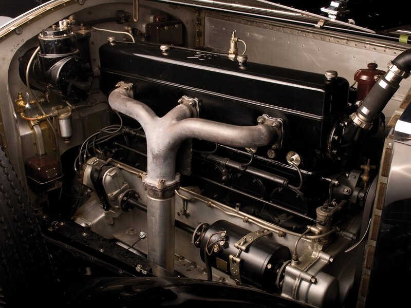 Car Engine Compartment — Black, Dramatic