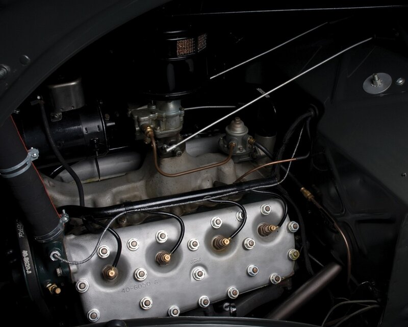 Car Engine Compartment — Black, Mechanical