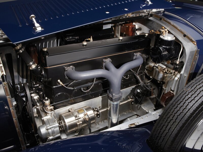 Car Engine Compartment — Blue, Mechanical, Photograph, Exhaust Manifold