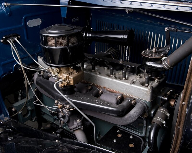 Car Engine Compartment — Blue, Mechanical