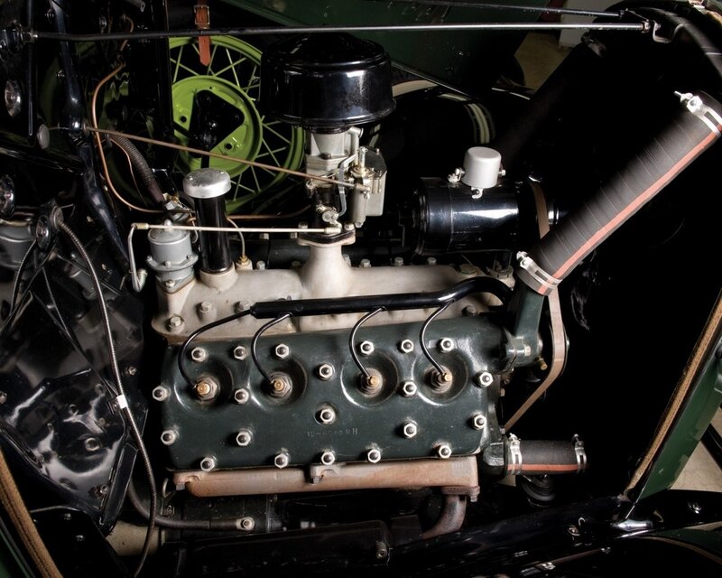 Car Engine Compartment — Green