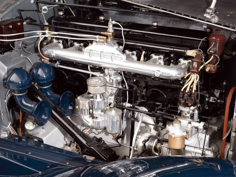 Car Engine Components — Blue, Mechanical