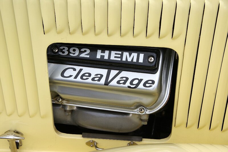 Car Engine Cover — Yellow