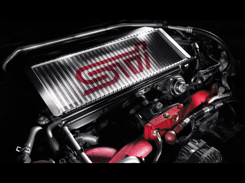Car Engine with Intercooler — Black