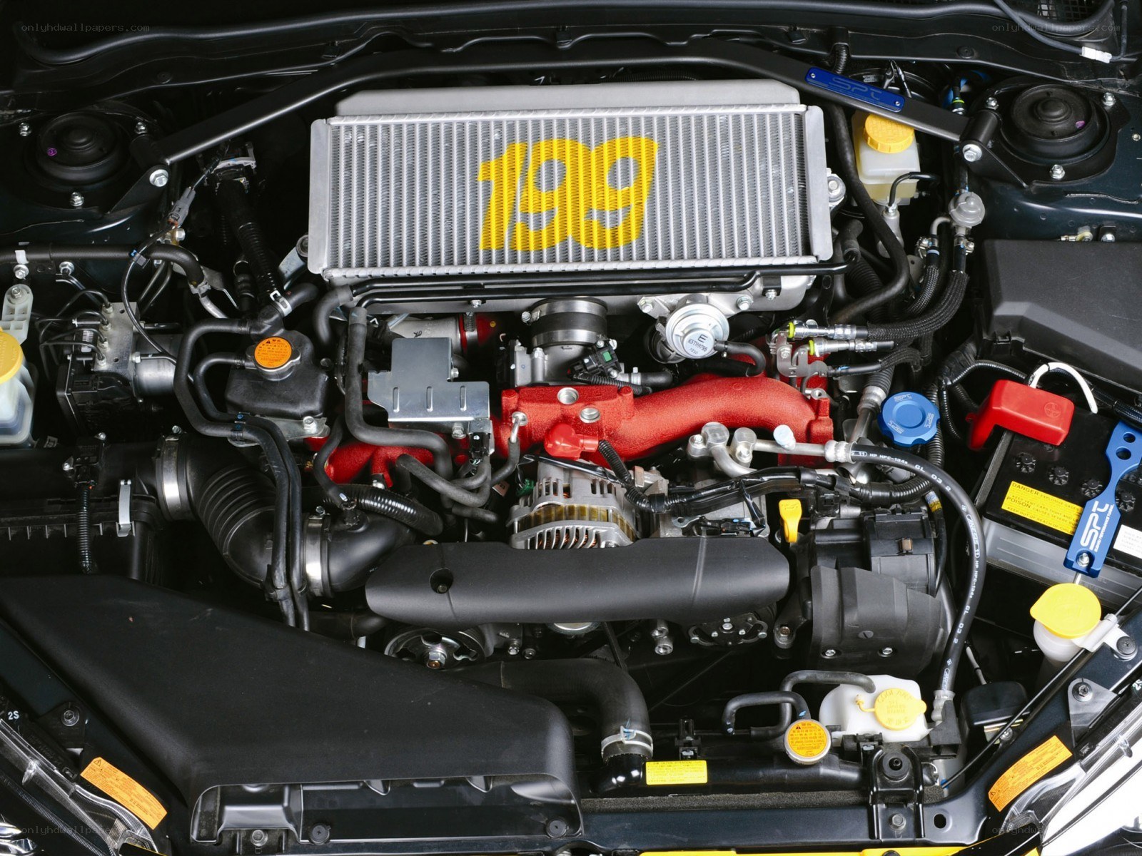 car engine with intercooler