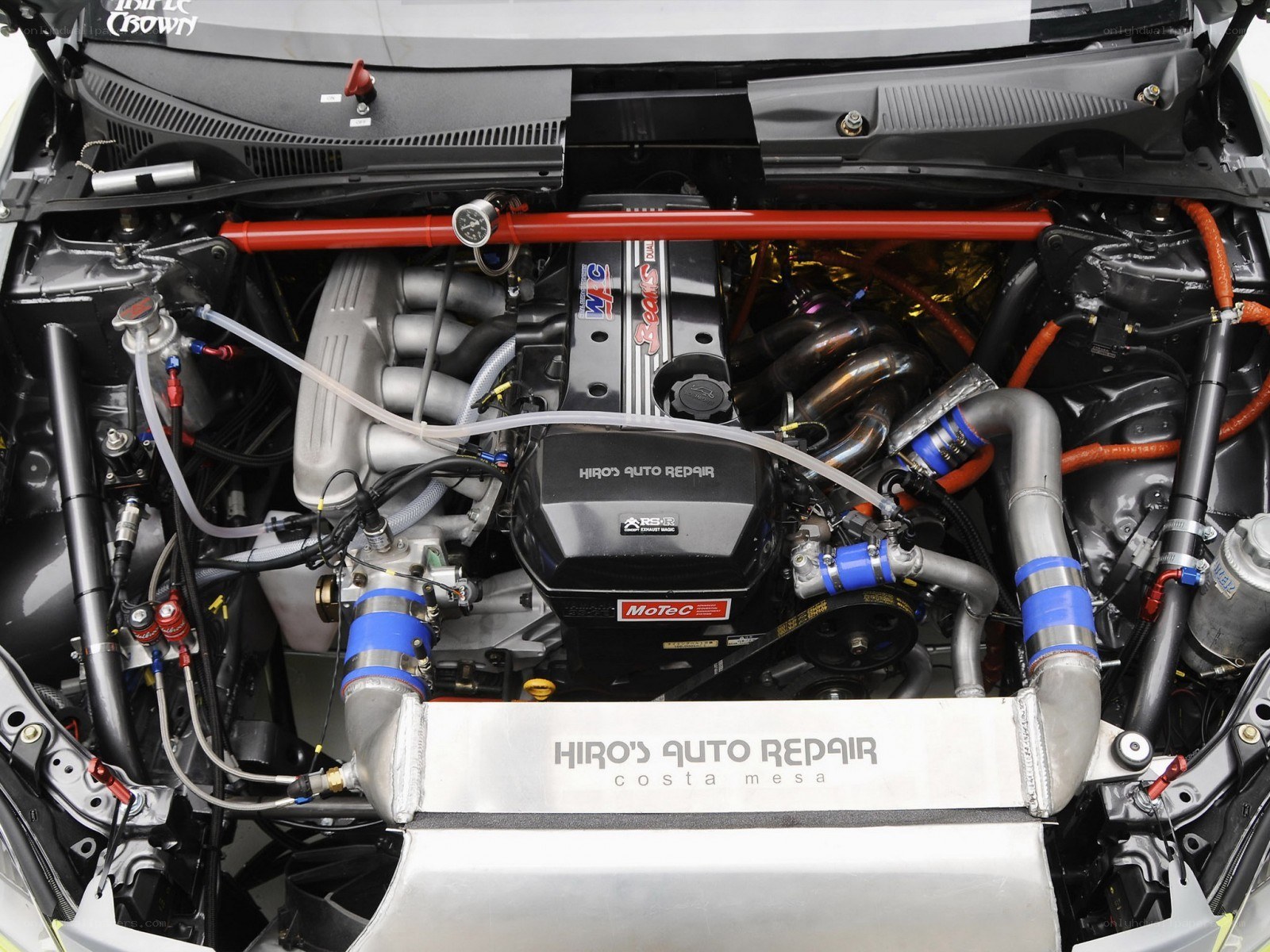 car engine with performance parts