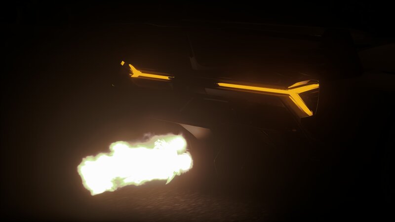 Car Exhaust Flame