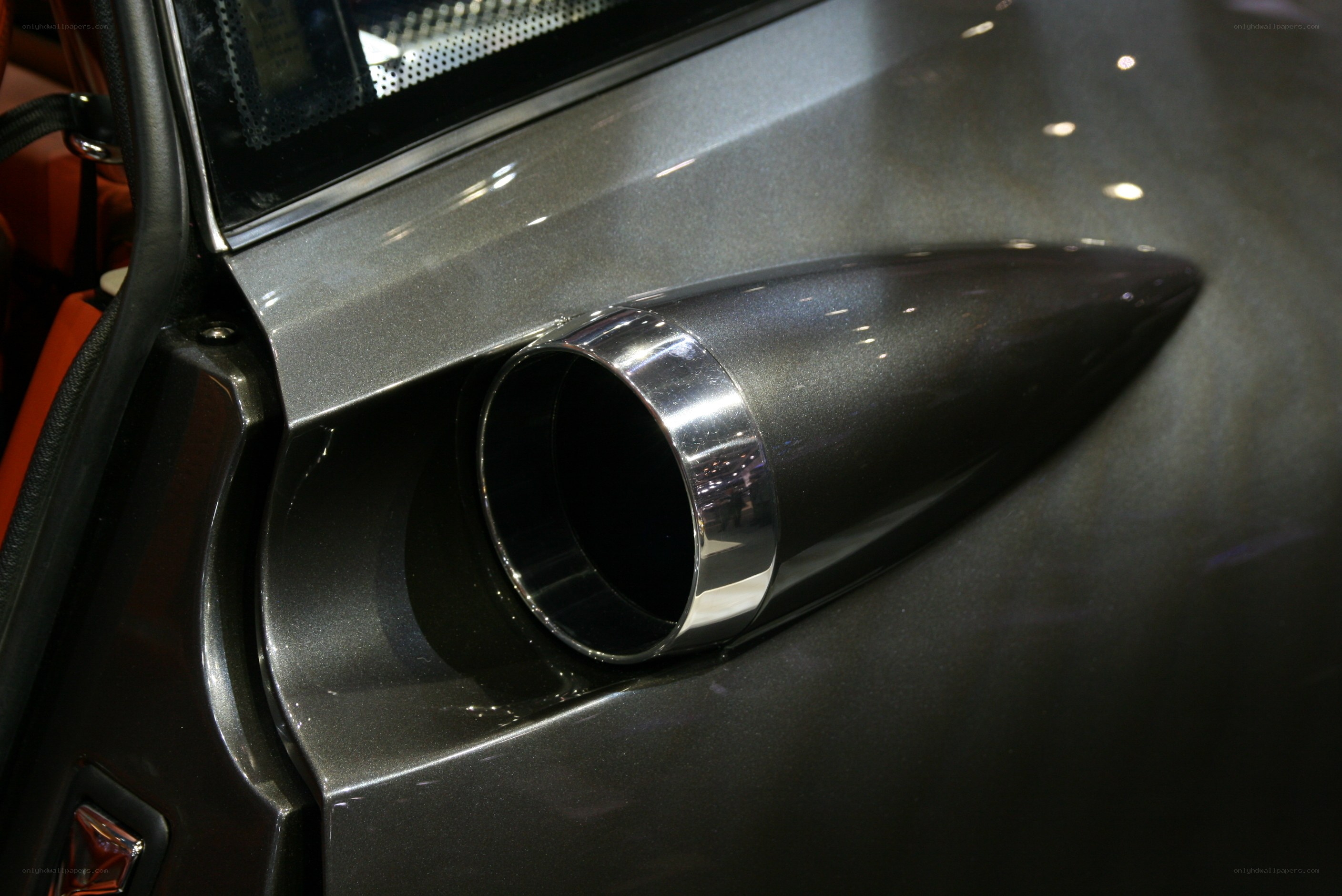 car exhaust pipe detail