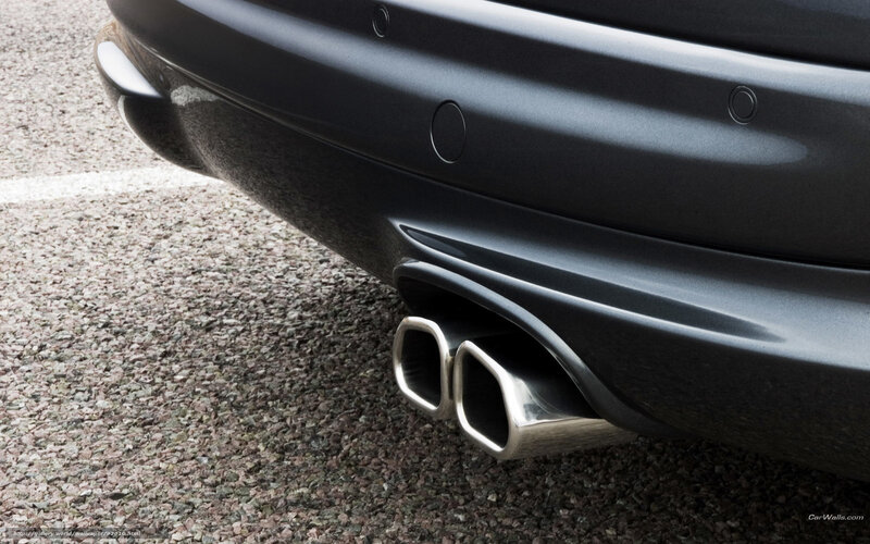 car exhaust pipe detail