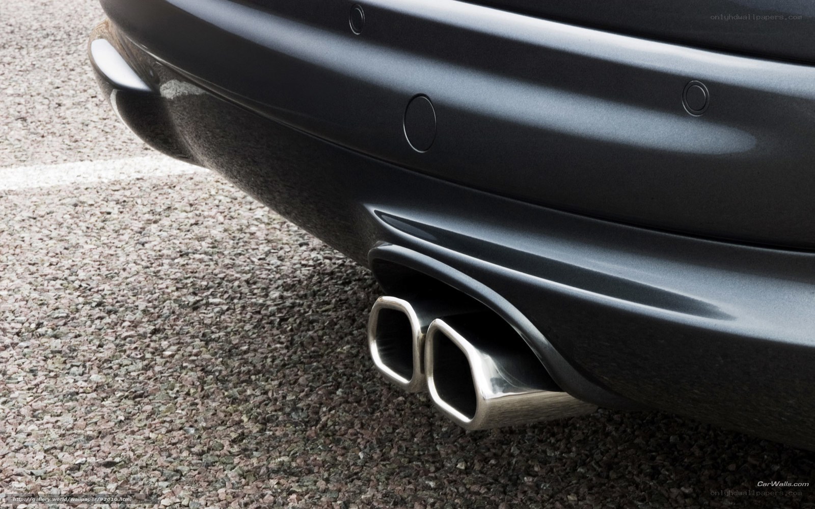car exhaust pipe detail
