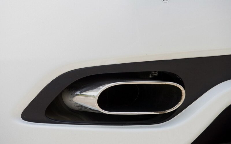 Car Exhaust Pipe — White, Neutral