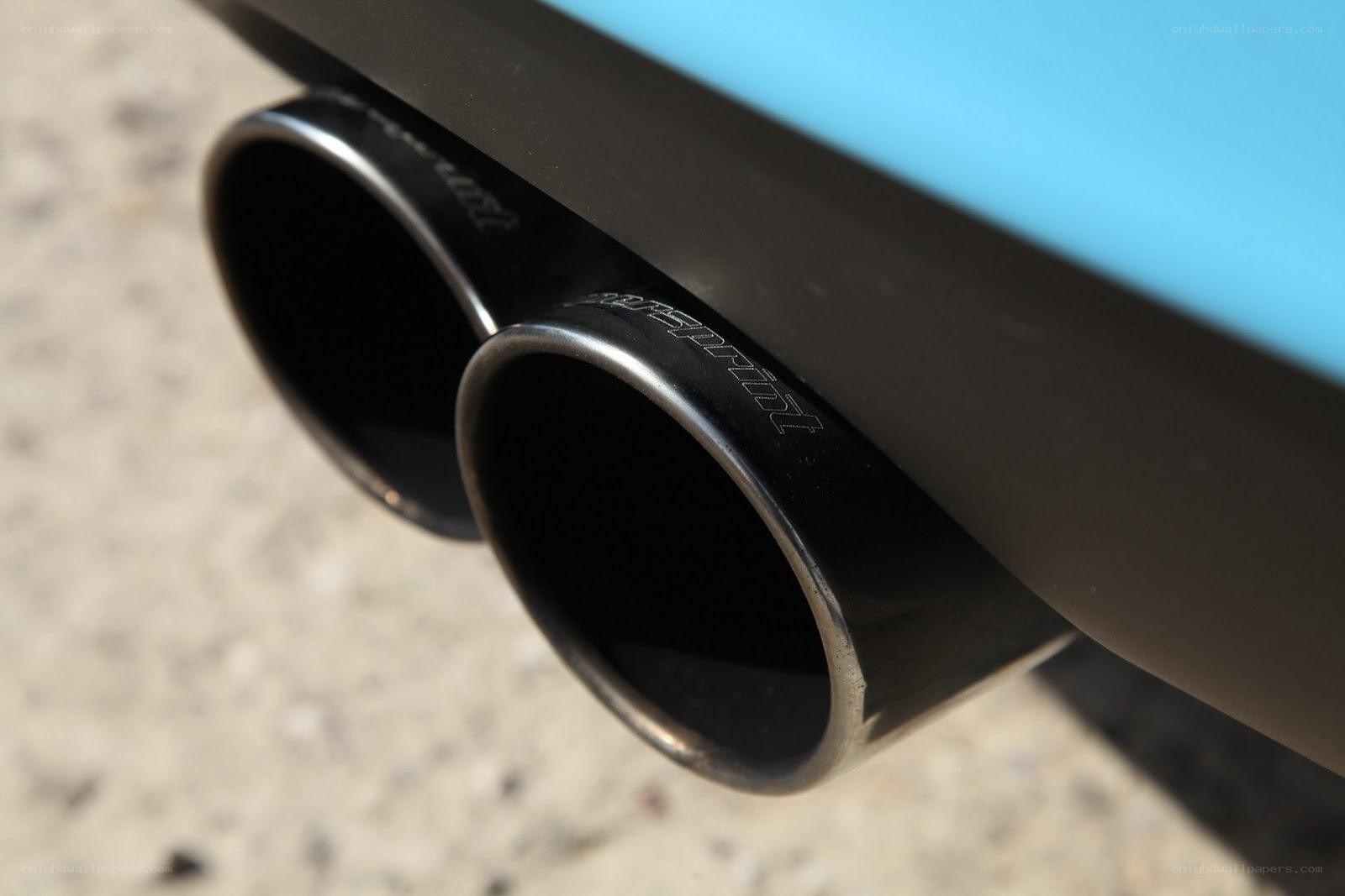 car exhaust pipes close-up