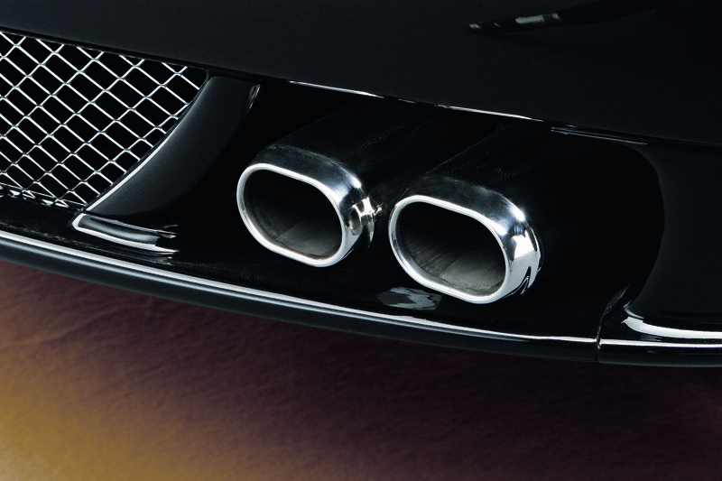 car exhaust pipes close-up
