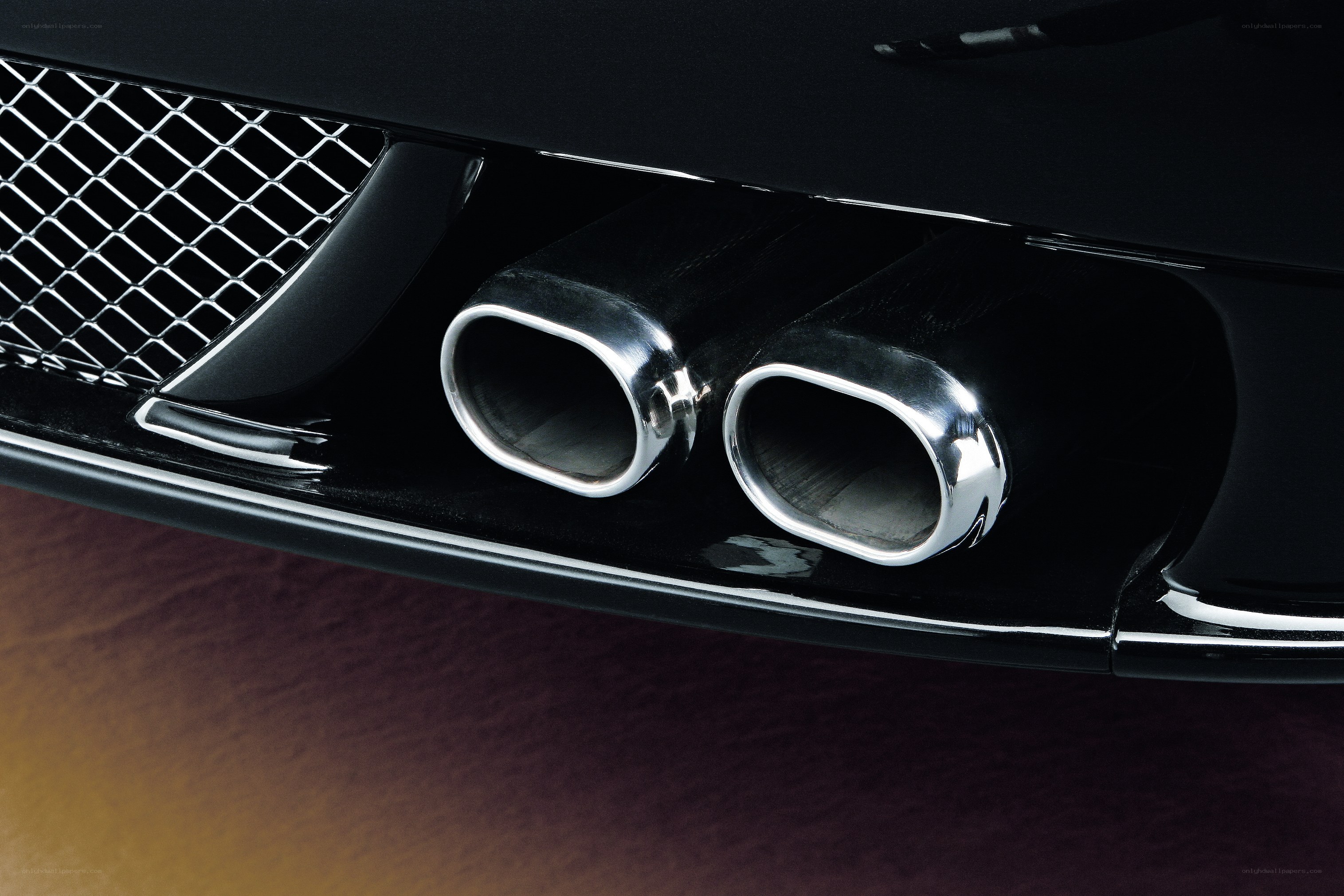 car exhaust pipes close-up