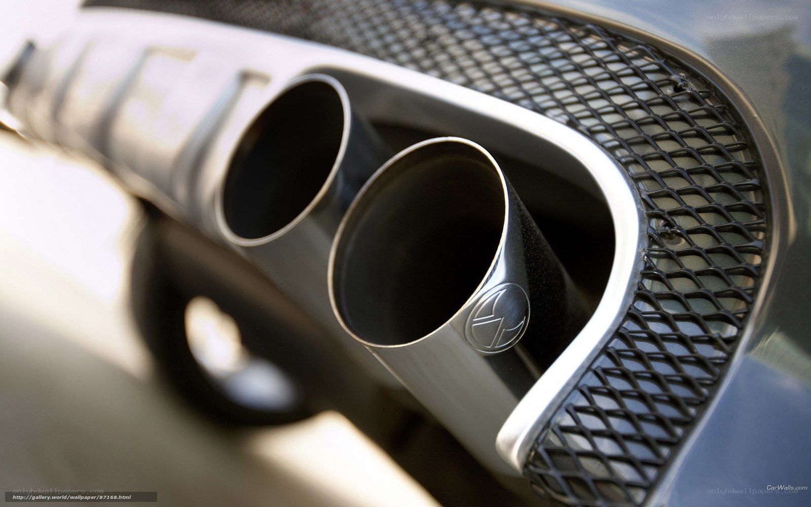 car exhaust system close-up