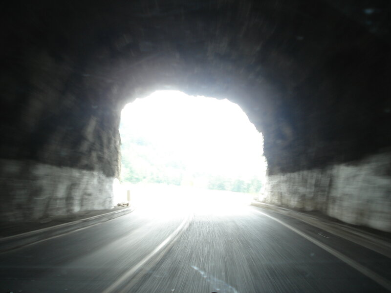 Car Exiting Tunnel — Black