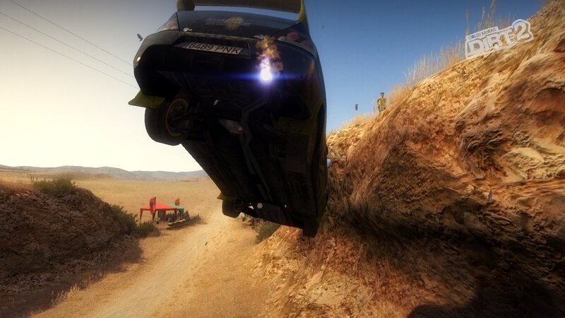 Car flipping in DIRT 2