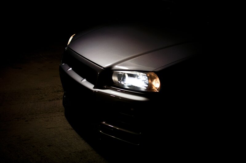 Car Front in Darkness