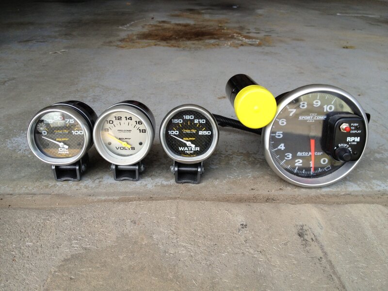 Car Gauges on Concrete