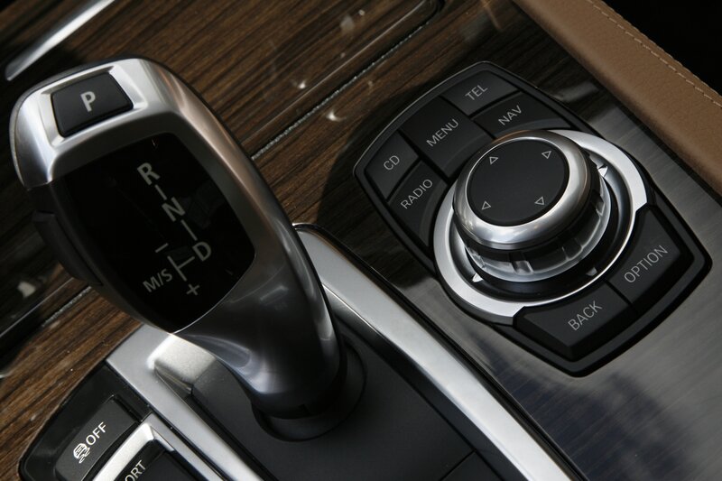 car gear shift and control panel