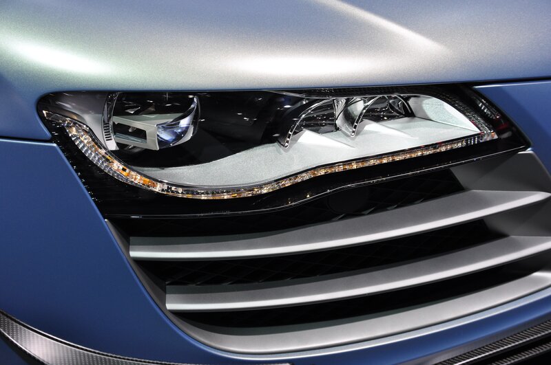 Car Headlight and Grille