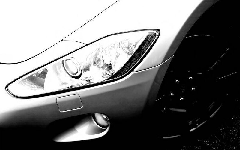 Car Headlight and Wheel