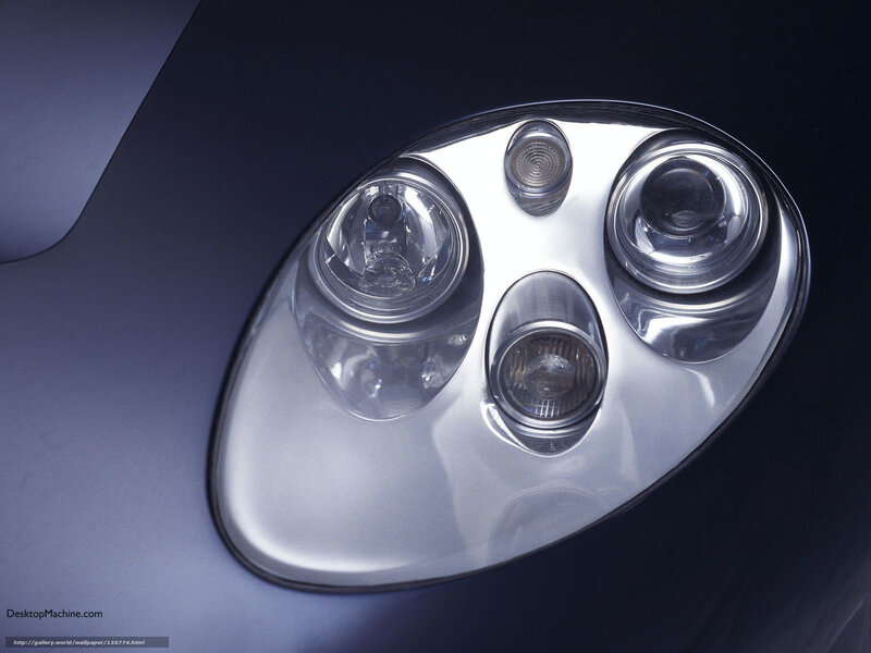 Car Headlight Assembly — Black, Dramatic