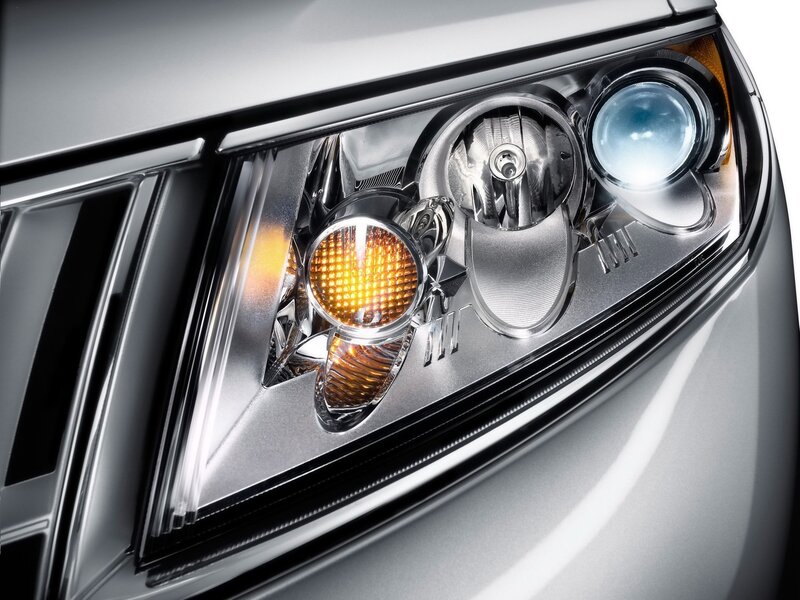 Car Headlight Assembly — Silver, Dramatic