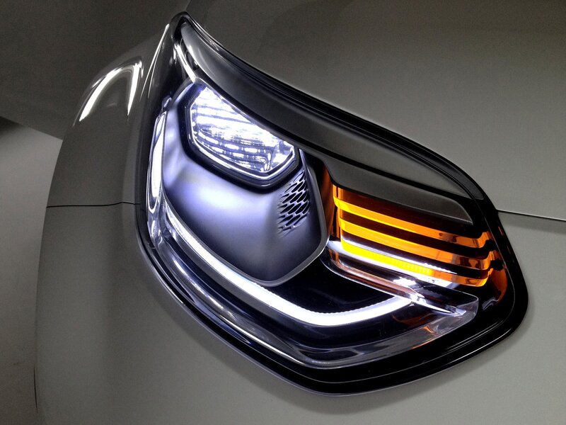 Car Headlight Assembly — White